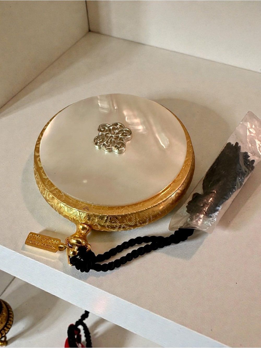 Vintage Estee Lauder- Highly Collectible Gold-Toned Compact